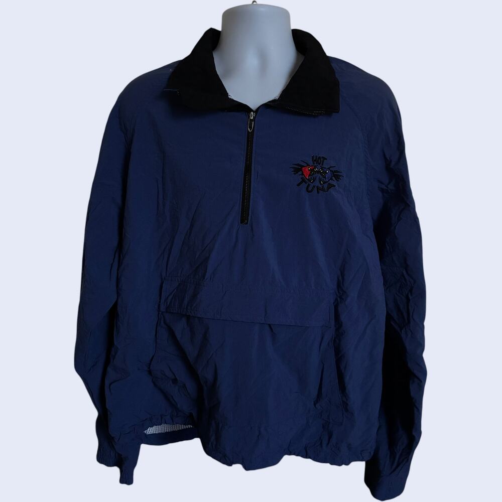 Hot Tuna L Casual Pullover Anorak Jacket Blue Relaxed